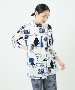 GIANNI LO GIUDICE / ジャンニ・ロ・ジュディチェ カットソー | [洗える・日本製]ドゥードゥルプリントチュニックカットソー