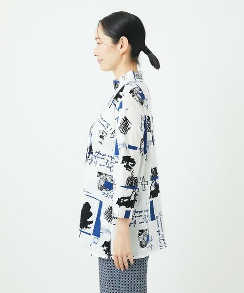 GIANNI LO GIUDICE / ジャンニ・ロ・ジュディチェ カットソー | [洗える・日本製]ドゥードゥルプリントチュニックカットソー | 詳細11