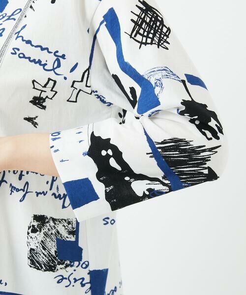 GIANNI LO GIUDICE / ジャンニ・ロ・ジュディチェ カットソー | [洗える・日本製]ドゥードゥルプリントチュニックカットソー | 詳細14
