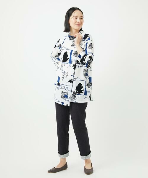 GIANNI LO GIUDICE / ジャンニ・ロ・ジュディチェ カットソー | [洗える・日本製]ドゥードゥルプリントチュニックカットソー | 詳細21