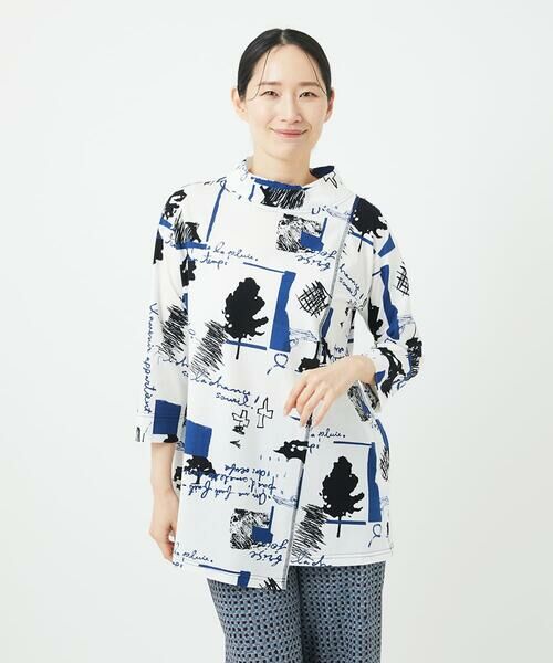 GIANNI LO GIUDICE / ジャンニ・ロ・ジュディチェ カットソー | [洗える・日本製]ドゥードゥルプリントチュニックカットソー | 詳細9