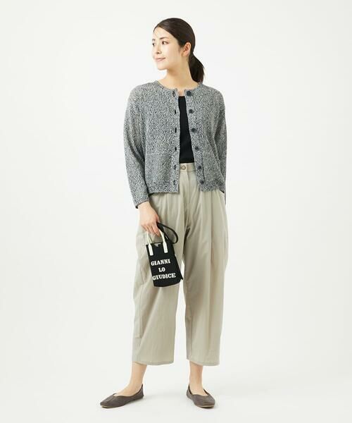 GIANNI LO GIUDICE / ジャンニ・ロ・ジュディチェ その他パンツ | [洗える・日本製]マイクロストライプストレッチパンツ | 詳細6