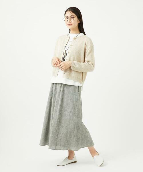GIANNI LO GIUDICE / ジャンニ・ロ・ジュディチェ カーディガン・ボレロ | リネン杢ニットカーディガン | 詳細14