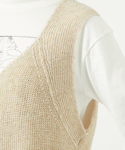 GIANNI LO GIUDICE / ジャンニ・ロ・ジュディチェ ベスト | リネン杢ニットベスト | 詳細10