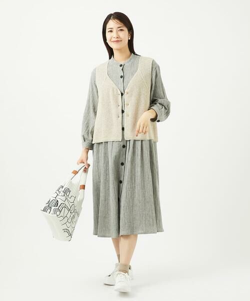 GIANNI LO GIUDICE / ジャンニ・ロ・ジュディチェ ベスト | リネン杢ニットベスト | 詳細18