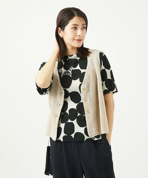 GIANNI LO GIUDICE / ジャンニ・ロ・ジュディチェ ベスト | リネン杢ニットベスト | 詳細4