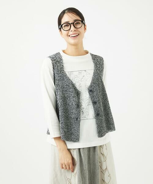 GIANNI LO GIUDICE / ジャンニ・ロ・ジュディチェ ベスト | リネン杢ニットベスト | 詳細27