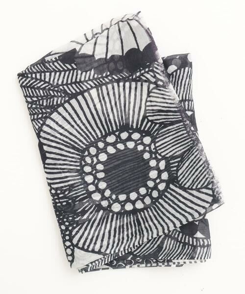 GIANNI LO GIUDICE / ジャンニ・ロ・ジュディチェ マフラー・ショール・スヌード・ストール | モノトーンフラワーストール | 詳細3