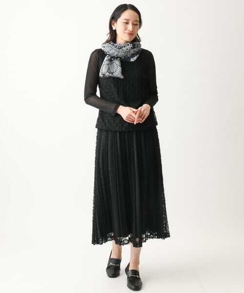 GIANNI LO GIUDICE / ジャンニ・ロ・ジュディチェ マフラー・ショール・スヌード・ストール | モノトーンフラワーストール | 詳細6