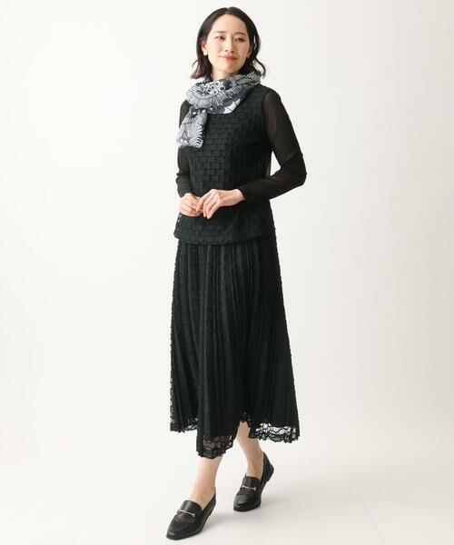 GIANNI LO GIUDICE / ジャンニ・ロ・ジュディチェ マフラー・ショール・スヌード・ストール | モノトーンフラワーストール | 詳細7