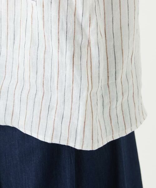 GIANNI LO GIUDICE / ジャンニ・ロ・ジュディチェ シャツ・ブラウス | [洗える]リネンストライプシャツブラウス | 詳細7