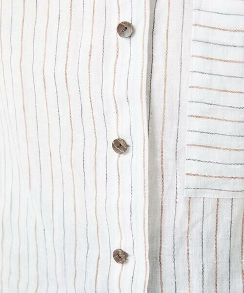 GIANNI LO GIUDICE / ジャンニ・ロ・ジュディチェ シャツ・ブラウス | [洗える]リネンストライプシャツブラウス | 詳細8