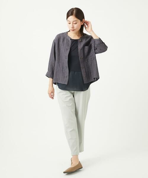 GIANNI LO GIUDICE / ジャンニ・ロ・ジュディチェ シャツ・ブラウス | [洗える]リネンストライプシャツブラウス | 詳細22
