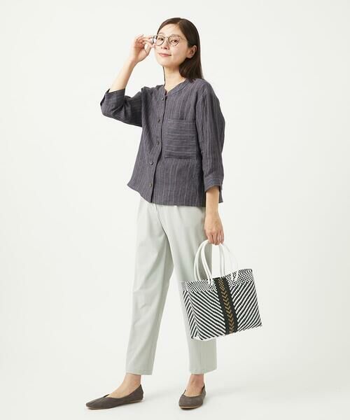 GIANNI LO GIUDICE / ジャンニ・ロ・ジュディチェ シャツ・ブラウス | [洗える]リネンストライプシャツブラウス | 詳細24