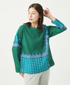 GIANNI LO GIUDICE / ジャンニ・ロ・ジュディチェ シャツ・ブラウス | [洗える]バンダナパネルプリントブラウス