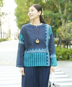 GIANNI LO GIUDICE / ジャンニ・ロ・ジュディチェ シャツ・ブラウス | [洗える]バンダナパネルプリントブラウス