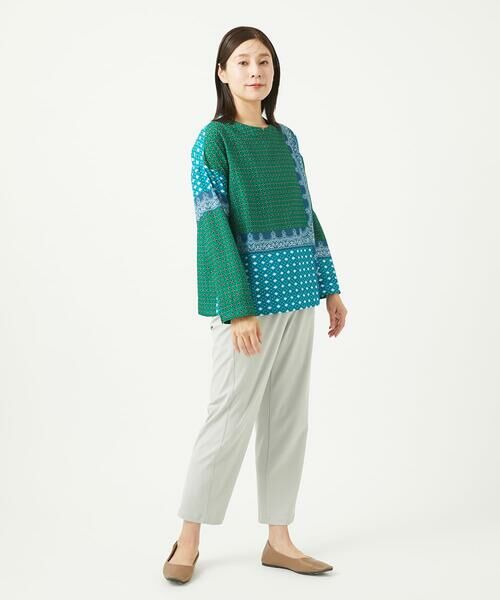 GIANNI LO GIUDICE / ジャンニ・ロ・ジュディチェ シャツ・ブラウス | [洗える]バンダナパネルプリントブラウス | 詳細5