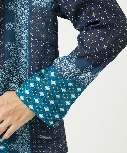 GIANNI LO GIUDICE / ジャンニ・ロ・ジュディチェ シャツ・ブラウス | [洗える]バンダナパネルプリントブラウス | 詳細15
