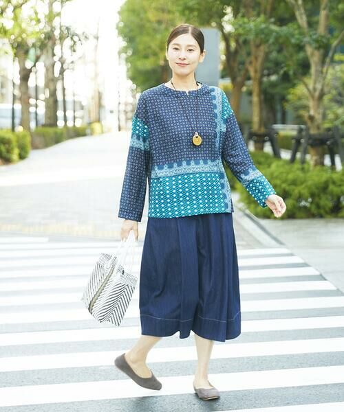 GIANNI LO GIUDICE / ジャンニ・ロ・ジュディチェ シャツ・ブラウス | [洗える]バンダナパネルプリントブラウス | 詳細21