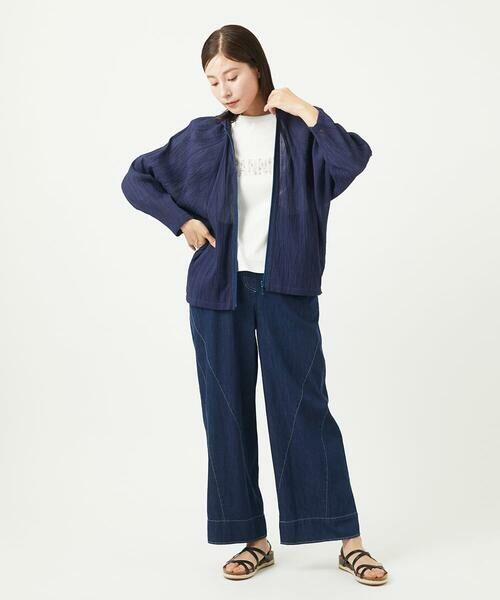 GIANNI LO GIUDICE / ジャンニ・ロ・ジュディチェ カーディガン・ボレロ | [洗える]コットン楊柳ラグランスリーブフーディー | 詳細16