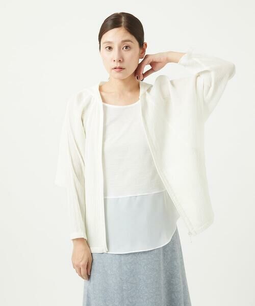 GIANNI LO GIUDICE / ジャンニ・ロ・ジュディチェ カーディガン・ボレロ | [洗える]コットン楊柳ラグランスリーブフーディー | 詳細21
