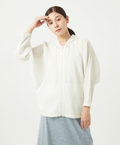 GIANNI LO GIUDICE / ジャンニ・ロ・ジュディチェ カーディガン・ボレロ | [洗える]コットン楊柳ラグランスリーブフーディー | 詳細22