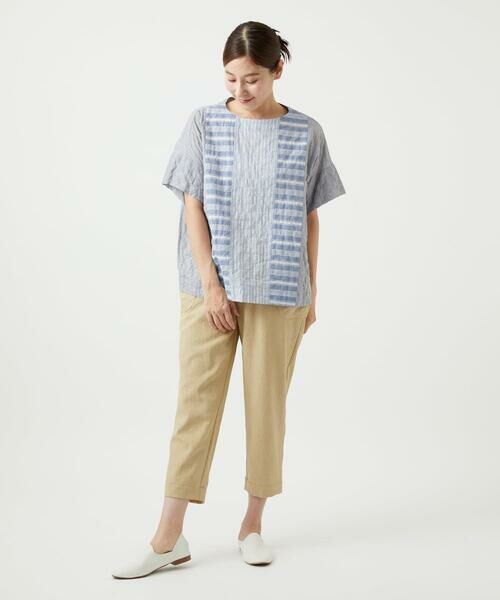 GIANNI LO GIUDICE / ジャンニ・ロ・ジュディチェ シャツ・ブラウス | [洗える]シャーリングストライプブラウス | 詳細10