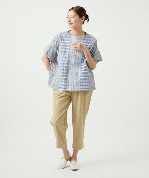 GIANNI LO GIUDICE / ジャンニ・ロ・ジュディチェ シャツ・ブラウス | [洗える]シャーリングストライプブラウス | 詳細11