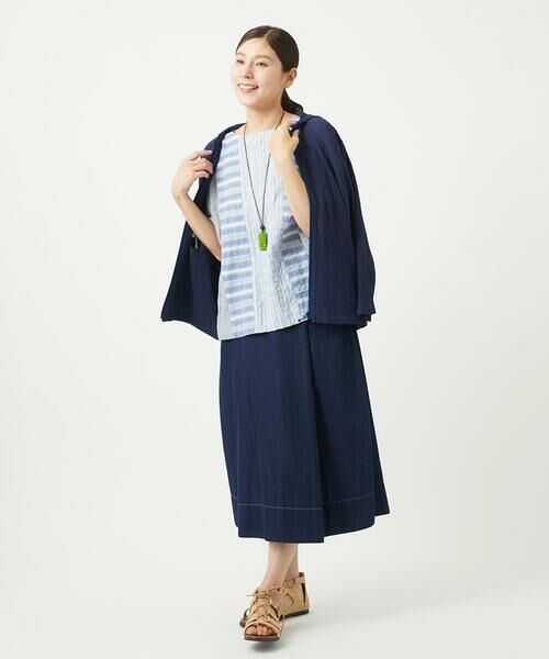 GIANNI LO GIUDICE / ジャンニ・ロ・ジュディチェ シャツ・ブラウス | [洗える]シャーリングストライプブラウス | 詳細19