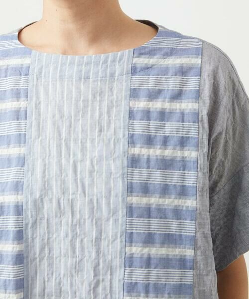 GIANNI LO GIUDICE / ジャンニ・ロ・ジュディチェ シャツ・ブラウス | [洗える]シャーリングストライプブラウス | 詳細6