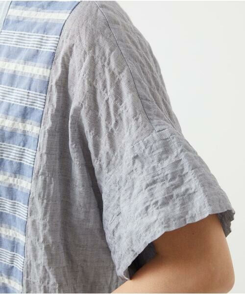 GIANNI LO GIUDICE / ジャンニ・ロ・ジュディチェ シャツ・ブラウス | [洗える]シャーリングストライプブラウス | 詳細7