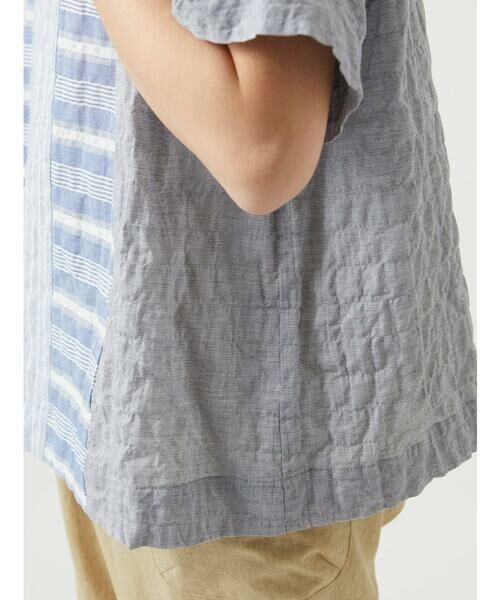 GIANNI LO GIUDICE / ジャンニ・ロ・ジュディチェ シャツ・ブラウス | [洗える]シャーリングストライプブラウス | 詳細8