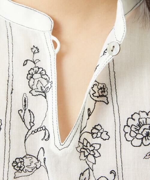 GIANNI LO GIUDICE / ジャンニ・ロ・ジュディチェ シャツ・ブラウス | [洗える]コットンガーゼ刺繍ブラウス | 詳細11