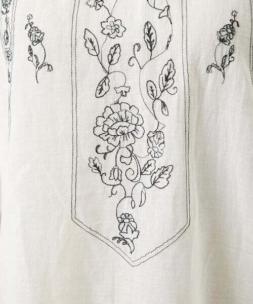GIANNI LO GIUDICE / ジャンニ・ロ・ジュディチェ シャツ・ブラウス | [洗える]コットンガーゼ刺繍ブラウス | 詳細12