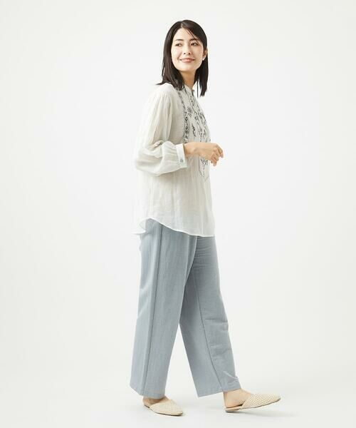 GIANNI LO GIUDICE / ジャンニ・ロ・ジュディチェ シャツ・ブラウス | [洗える]コットンガーゼ刺繍ブラウス | 詳細14