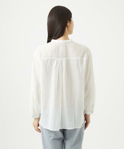 GIANNI LO GIUDICE / ジャンニ・ロ・ジュディチェ シャツ・ブラウス | [洗える]コットンガーゼ刺繍ブラウス | 詳細5