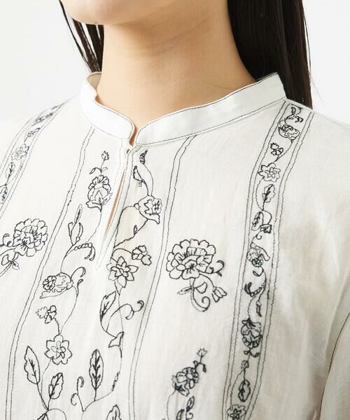 GIANNI LO GIUDICE / ジャンニ・ロ・ジュディチェ シャツ・ブラウス | [洗える]コットンガーゼ刺繍ブラウス | 詳細6