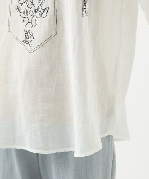 GIANNI LO GIUDICE / ジャンニ・ロ・ジュディチェ シャツ・ブラウス | [洗える]コットンガーゼ刺繍ブラウス | 詳細9