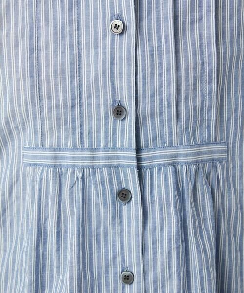 GIANNI LO GIUDICE / ジャンニ・ロ・ジュディチェ シャツ・ブラウス | [洗える]シャーリングストライプチュニックブラウス | 詳細15