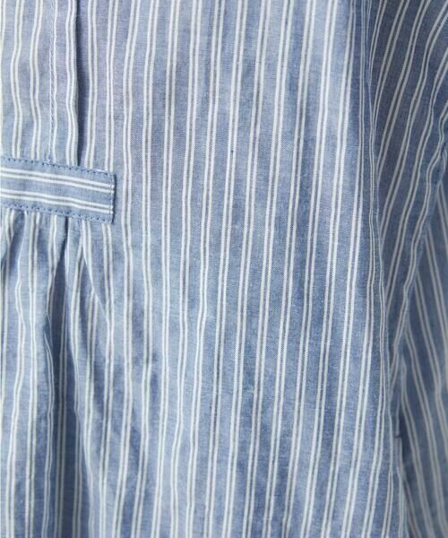 GIANNI LO GIUDICE / ジャンニ・ロ・ジュディチェ シャツ・ブラウス | [洗える]シャーリングストライプチュニックブラウス | 詳細16