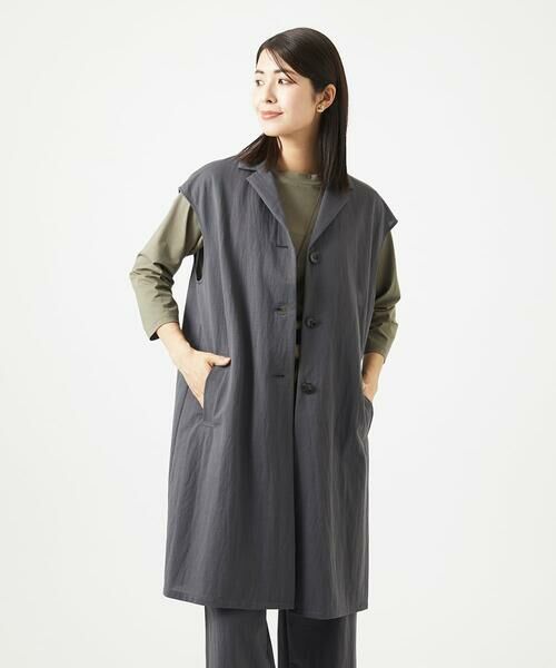 GIANNI LO GIUDICE / ジャンニ・ロ・ジュディチェ セットアップ | [洗える]コットンナイロンカノコ編みロングジレ | 詳細26