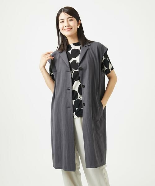 GIANNI LO GIUDICE / ジャンニ・ロ・ジュディチェ セットアップ | [洗える]コットンナイロンカノコ編みロングジレ | 詳細27