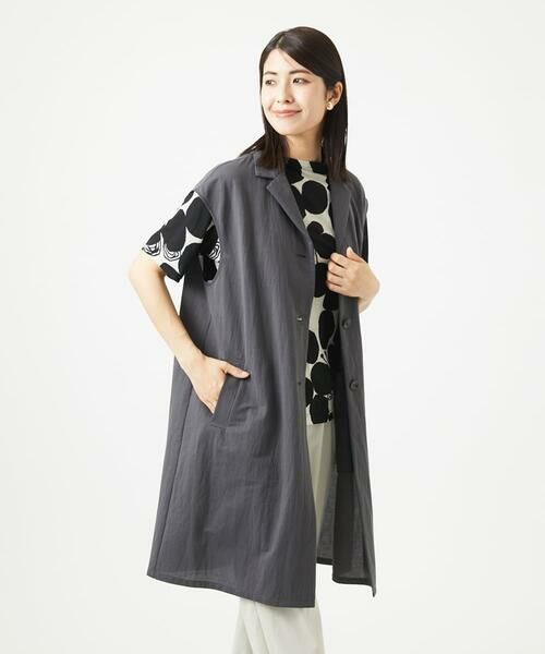 GIANNI LO GIUDICE / ジャンニ・ロ・ジュディチェ セットアップ | [洗える]コットンナイロンカノコ編みロングジレ | 詳細28