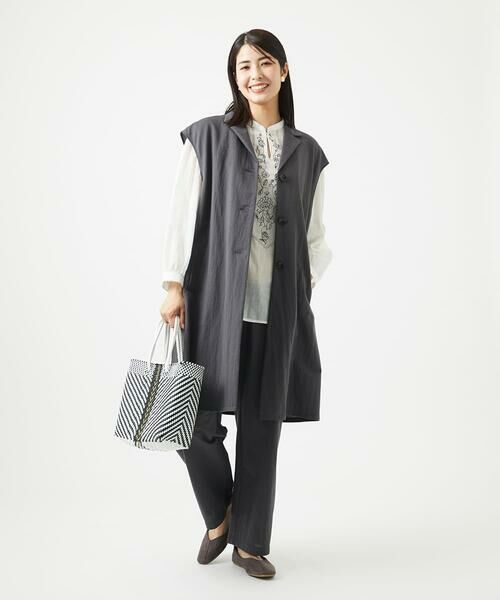 GIANNI LO GIUDICE / ジャンニ・ロ・ジュディチェ セットアップ | [洗える]コットンナイロンカノコ編みロングジレ | 詳細30