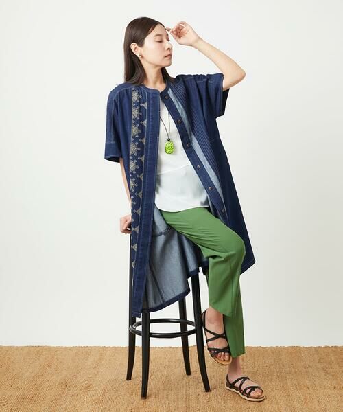 GIANNI LO GIUDICE / ジャンニ・ロ・ジュディチェ ロング・マキシ丈ワンピース | [洗える]コットンデニムワンピース | 詳細1