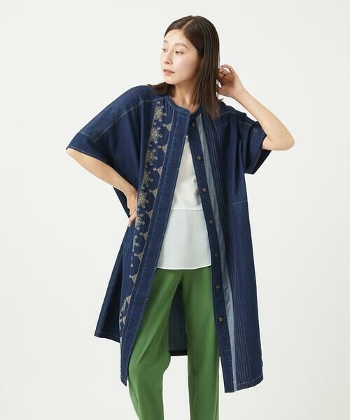 GIANNI LO GIUDICE / ジャンニ・ロ・ジュディチェ ロング・マキシ丈ワンピース | [洗える]コットンデニムワンピース | 詳細2