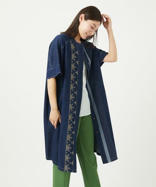 GIANNI LO GIUDICE / ジャンニ・ロ・ジュディチェ ロング・マキシ丈ワンピース | [洗える]コットンデニムワンピース | 詳細3