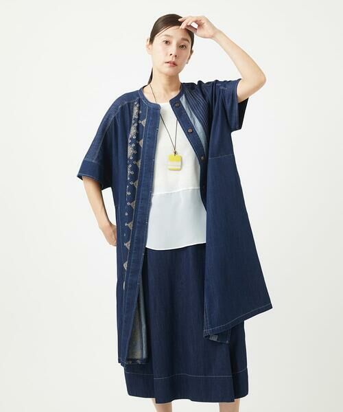 GIANNI LO GIUDICE / ジャンニ・ロ・ジュディチェ ロング・マキシ丈ワンピース | [洗える]コットンデニムワンピース | 詳細4