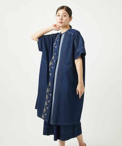 GIANNI LO GIUDICE / ジャンニ・ロ・ジュディチェ ロング・マキシ丈ワンピース | [洗える]コットンデニムワンピース | 詳細6