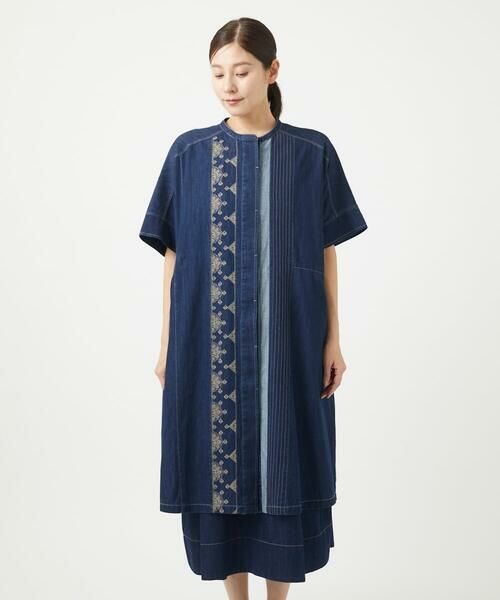 GIANNI LO GIUDICE / ジャンニ・ロ・ジュディチェ ロング・マキシ丈ワンピース | [洗える]コットンデニムワンピース | 詳細7